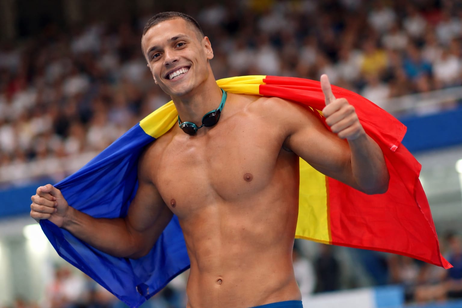 David Popovici a devenit primul înotător din istorie cu trei duble europene consecutive
