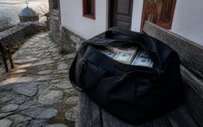 Gigi Becali a donat 3 milioane de dolari în numerar la Muntele Athos pentru călugării români