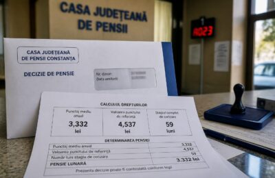 Pensionarea anticipată cu 59 de luni i-a redus unei femei din Constanța venitul lunar cu peste 1.200 de lei