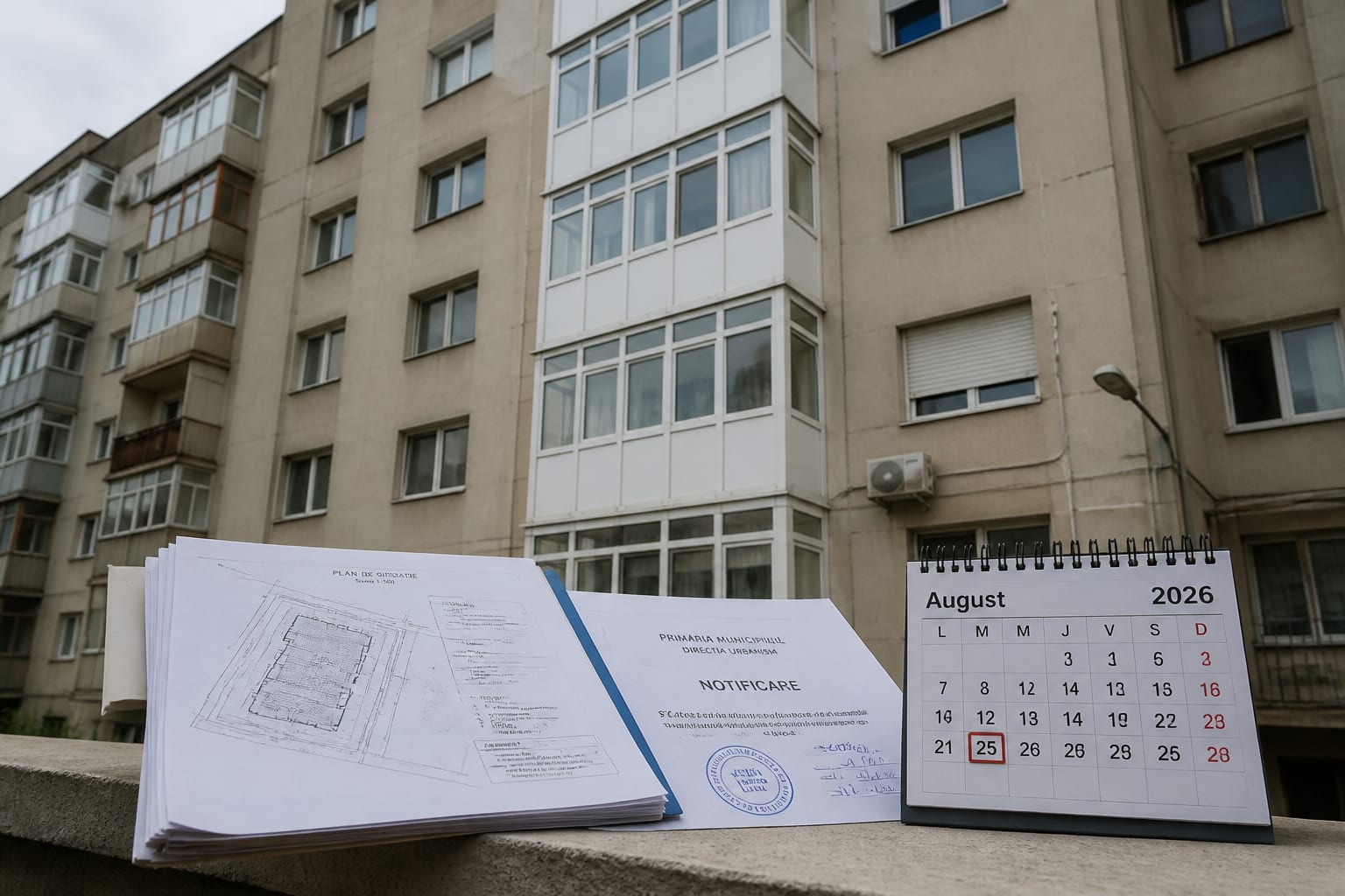 Procedură simplificată pentru renovări din 25 august 2026. Aprobarea tacită transferă răspunderea la proprietar