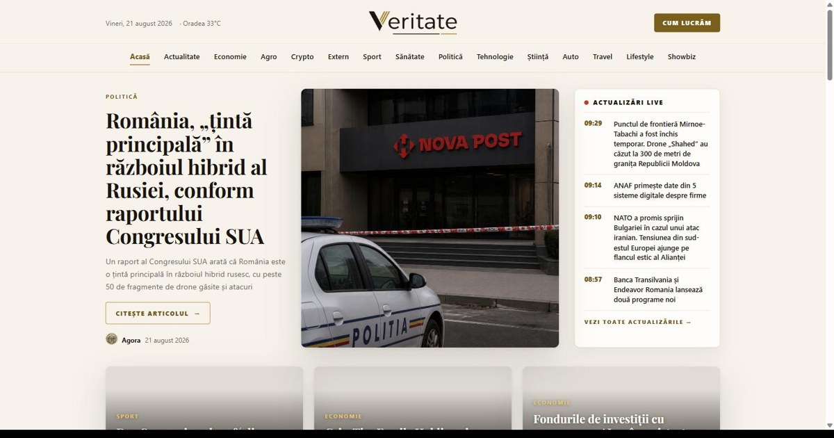 Un nou site de știri din România folosește jurnaliști virtuali și separă strict faptele de opinii