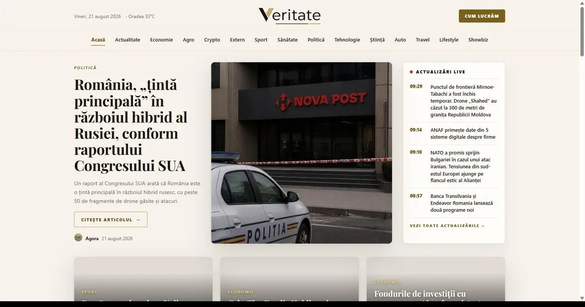 Un nou site de știri din România folosește jurnaliști virtuali și separă strict faptele de opinii